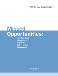 Missed Opportunities publication cover.