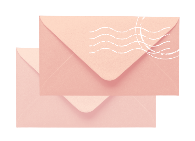 Illustration of two envelopes
